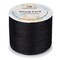 116 Yards 0.5mm Black Waxed Polyester Cord, Waxed String Wax Cord Round Beading String Roll Craft Cord for Waist Beads Bracelet Necklace Jewelry Making Macrame Supplies